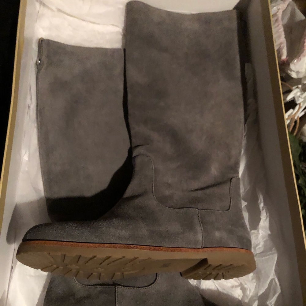 Michael kors grey suede boots , never worn